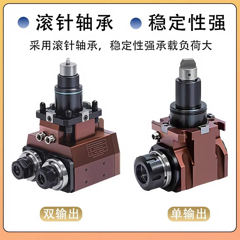 BMT40 BMT45 BMT55 0 Degree 90 Degree Power Turret Tool Holder, Turning Milling Composite Power Head for Slant Bed Lathe