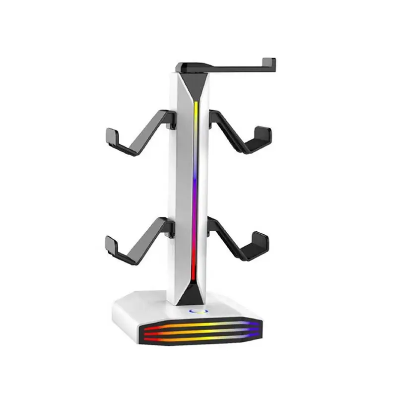 

Подставка для наушников B47C RGB для ПК, держатель для игровой гарнитуры и контроллера, подставка для наушников для игровой консоли ПК, игровая консоль A