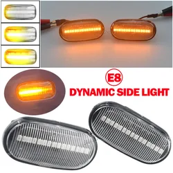 2X LED Dynamic Turn Signal Lamp Side Marker Light Side Lights For HONDA Prelude CRX S2000 Integra Fit Del Sol Acura Civic