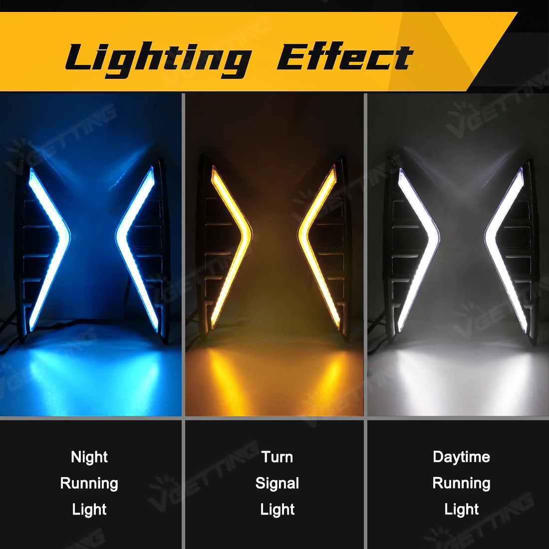 For Haval H6 2021 2022 Led DRL Daytime Running Lights Turn Signal Lamp Front Bumper Daylights White Yellow Blue Car Accessories