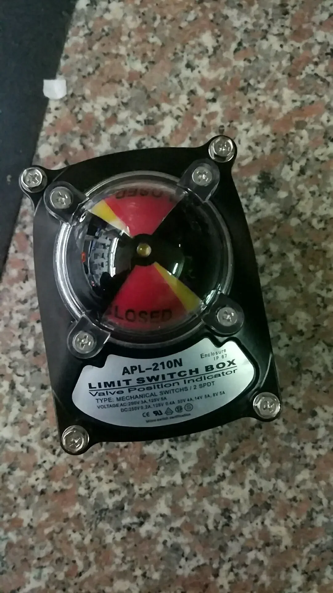 valve limit switch APL-210N,  Pneuma-tic ball valve, butterfly valve, feedback sensor, including installation bracket