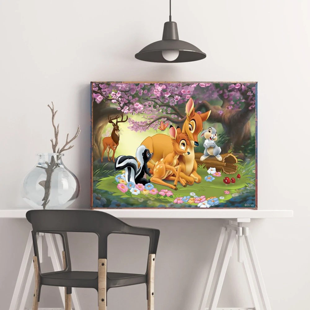 Disney 5D Diamond Painting Cartoon Animal Deer Bambi Mosaic Embroidery Cross Stitch Art Picture Rhinestones Home Decoration