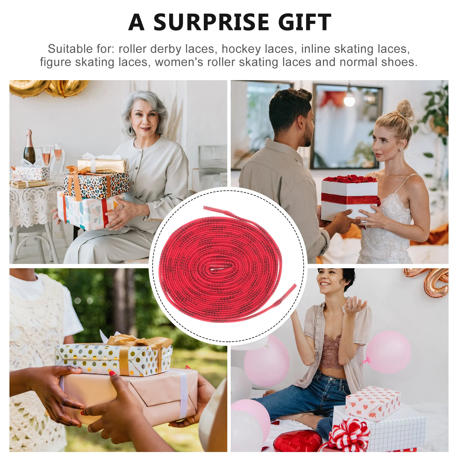 1pcs 1 Pair Ice Hockey Laces High-Strength Polyester Flat Shoelaces For Skates Sneakers Roller Skates Sports Shoe Replacement