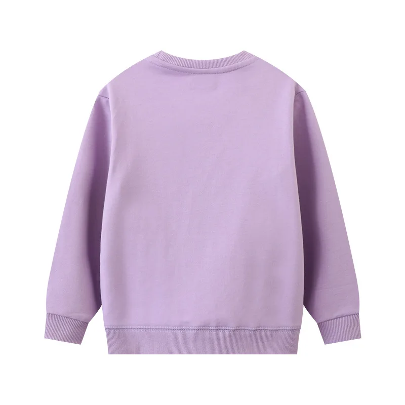 Little Maven Hoodies Children's Clothing Kids Clothes Baby Girls Purple Outerwear Cartoon Unicorn Sweatshirt Spring Autumn Tops