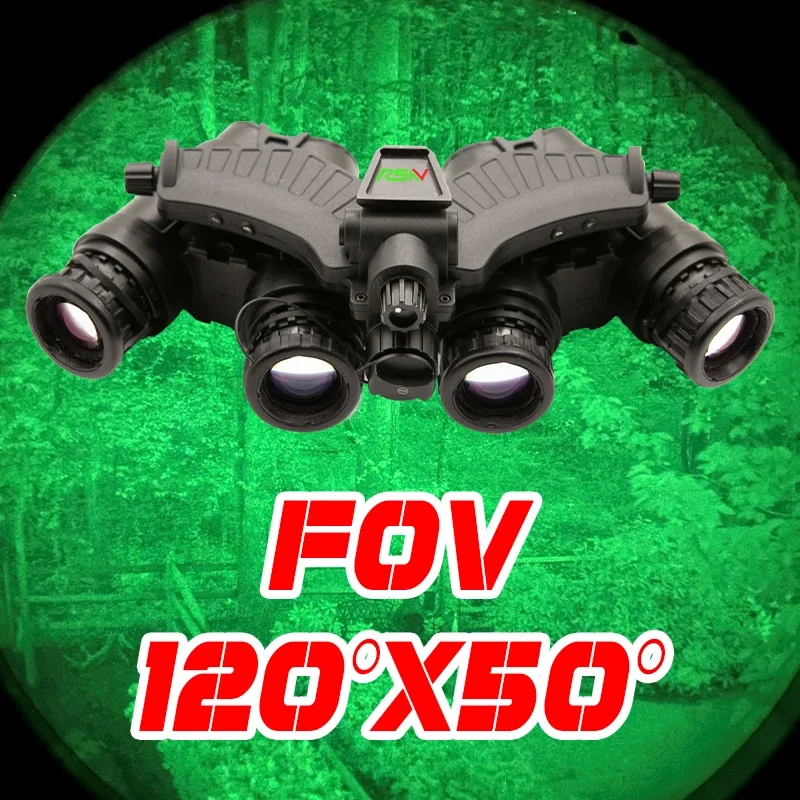 2025 Prodotti Premium Prezzo di fabbrica Occhiali per visione notturna panoramica da caccia con visione notturna a quattro occhi con batteria GPNVG 18 Plus