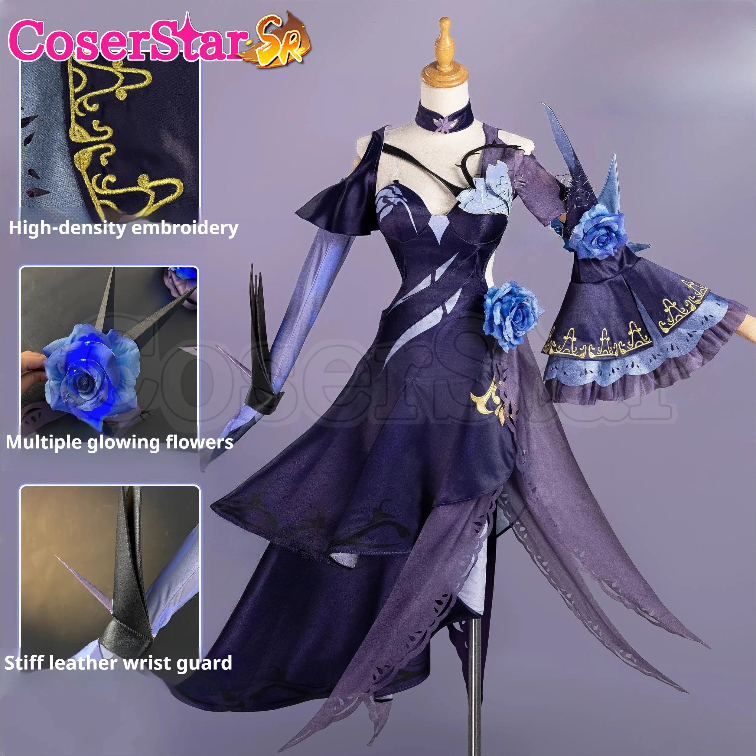 

CoserStar-SR Honkai Impact 3rd Rita Rossweisse Lost Soul Cosplay Costume Outfit Dress Carnival Halloween Role Play Wig Suits