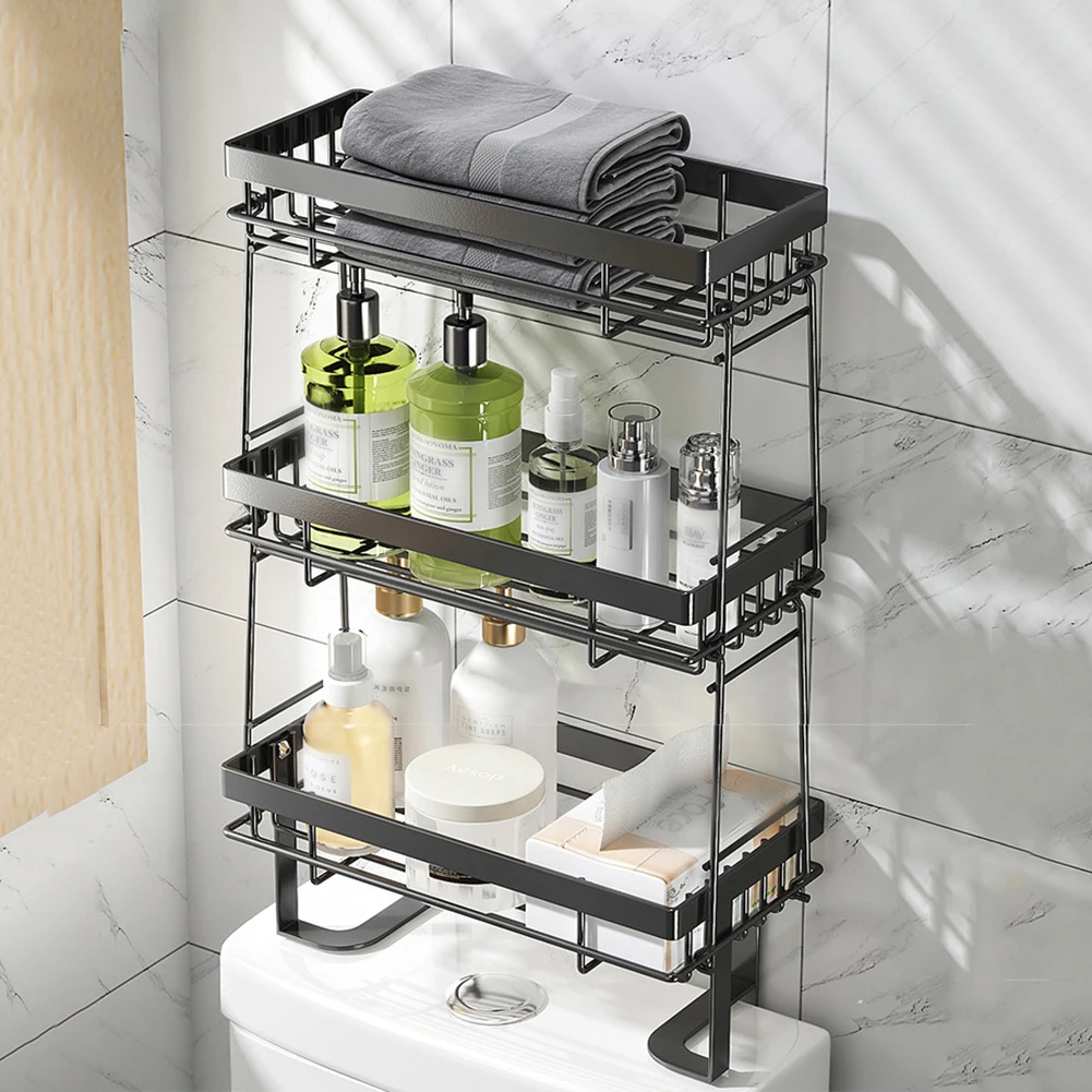 Over The Toilet Storage Shelf, Over Toilet Storage, Bathroom Storage Organizer, Back Of Toilet Shelf Organizer, No Drilling Inst