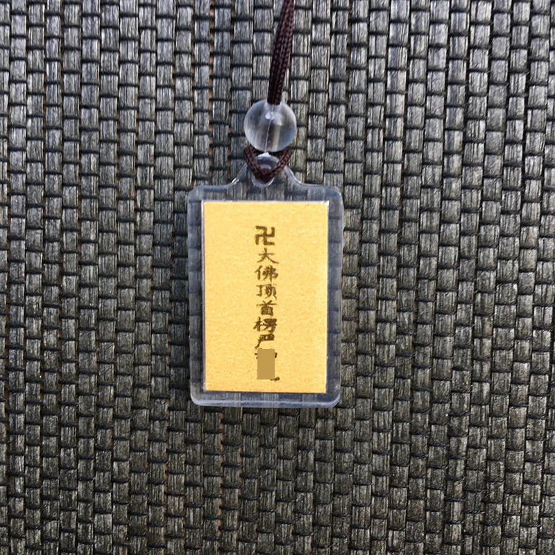 Small Acrylic Shurangama Crafts Pendant For Scenic Spots Coffee Thread