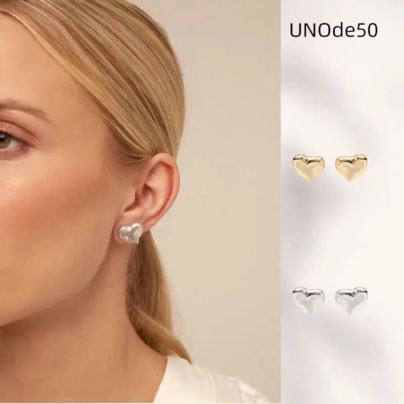 

Spain unode50 irregular love earrings simple and small European and American cross-border e-commerce jewelry
