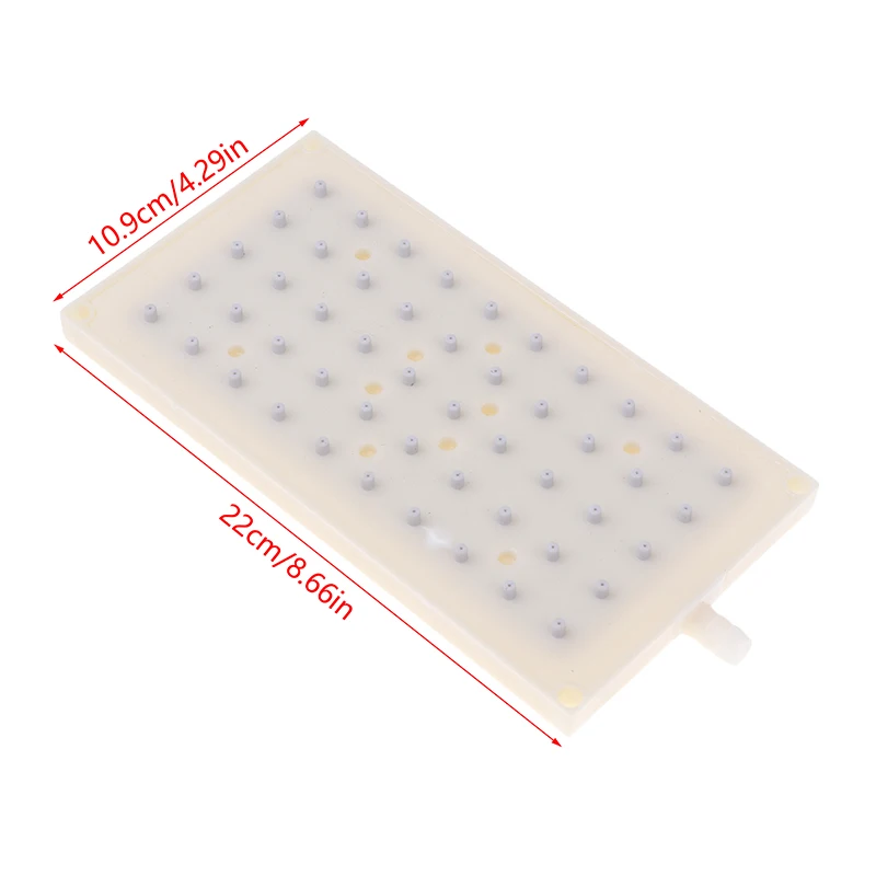 

ABS 22X10.9cm Rectangular Shower 5 * 10 Hole Top Spray Shower Head Accessories 10mm Intubation Type Interface Shower Head