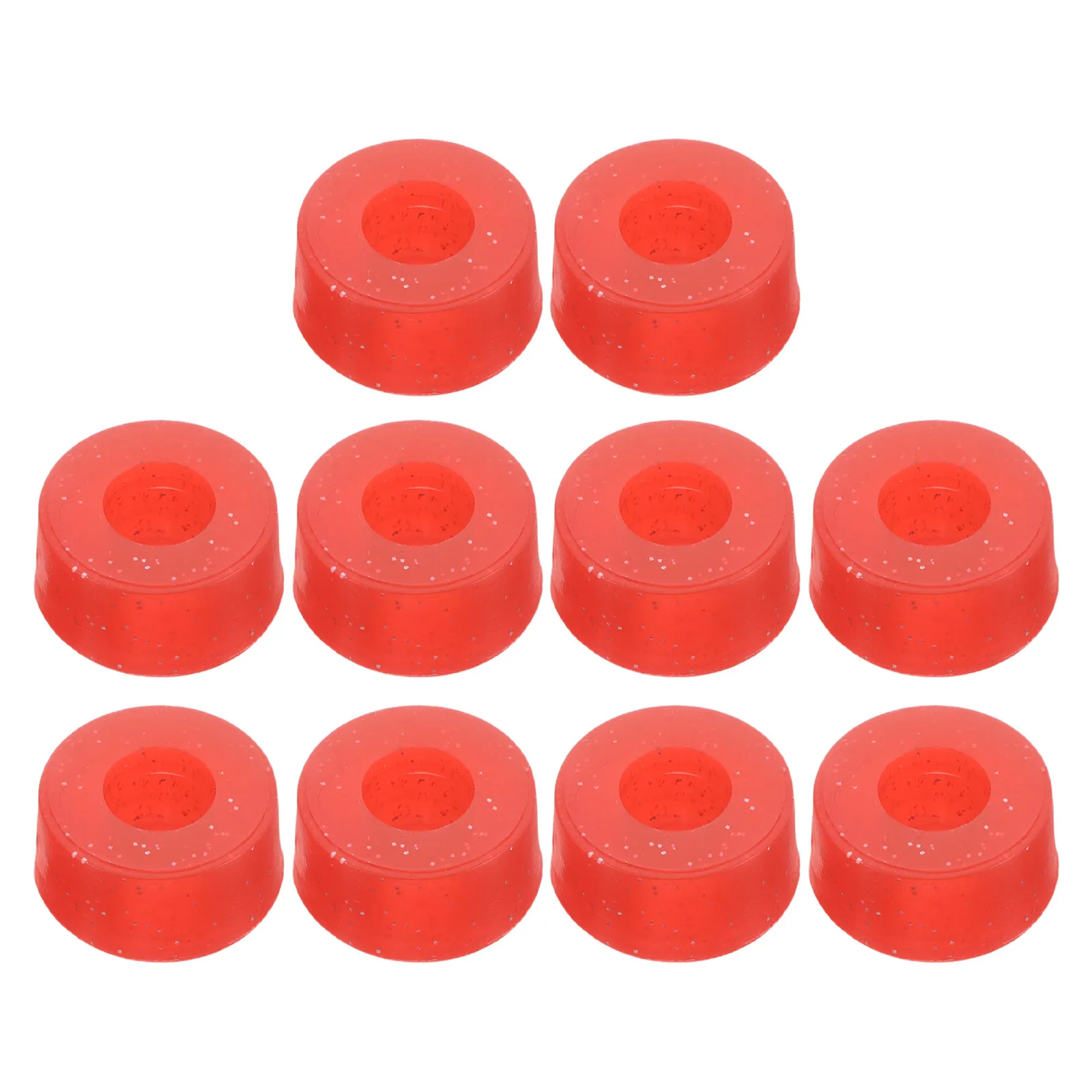 

10Pcs Skateboard Shock Absorbing Bushings 95A Hardness PU for Longboards Quad Roller Skates Stability Vibration Reduction Pads