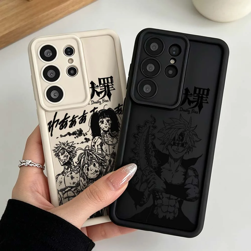 The Seven Deadly Sins Comics Phone Case For Samsung Galaxy S26 S25 S24 S23 S22 S21 S20 Ultra Plus FE Eye Ladder Silicone Cover