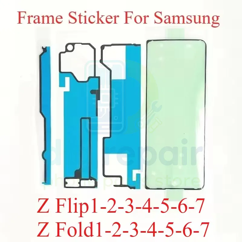 New LCD Screen Frame Adhesive Sticker For Samsung Galaxy Fold 1 2 3 4 5 W20 F9000 W21 F9160 W22 F9260 Z Flip 1 2 3 F7000