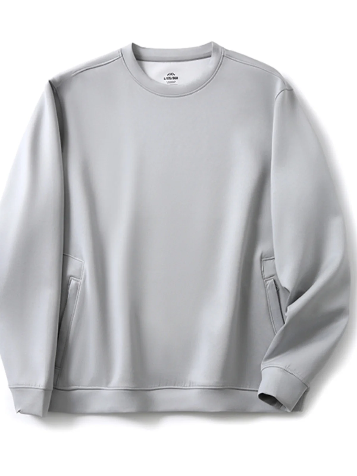 Men's Casual Elastic Sweatshirt Spring Fashion Lightweight Luxury Texture Mask Touch Feeling Men's Hoodie round Neck Design