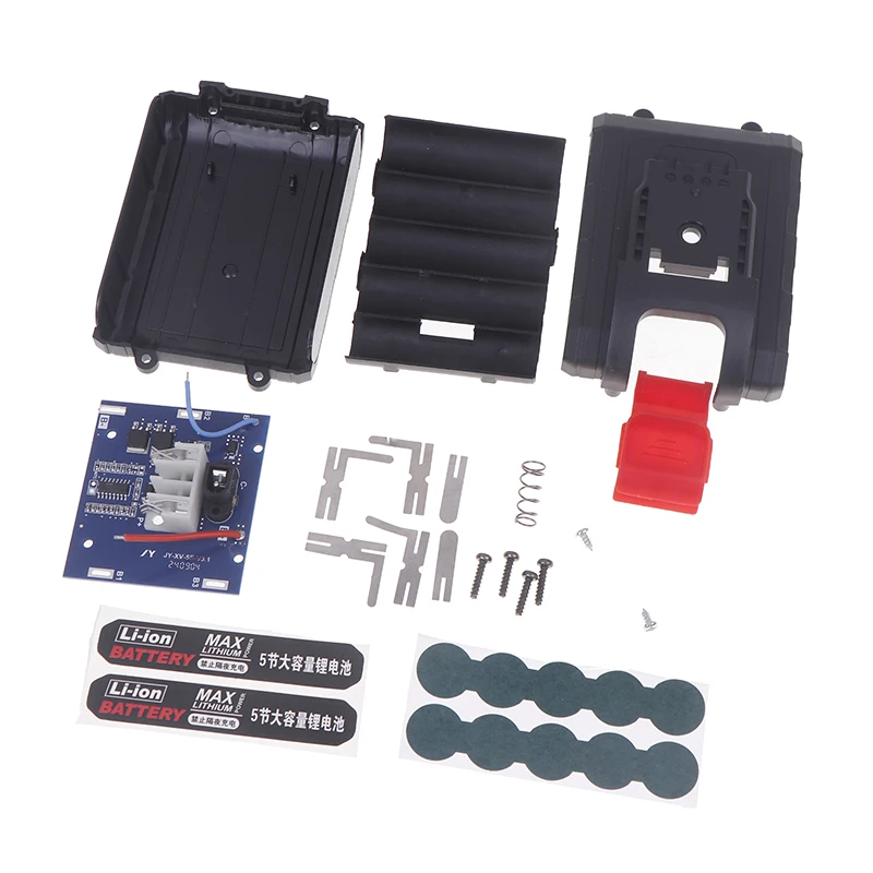New 21V 5/10Cell Li-ion Lithium Battery Case Pack Kit 18650 Lithium Battery Shell Kit Battery Pack Accessories