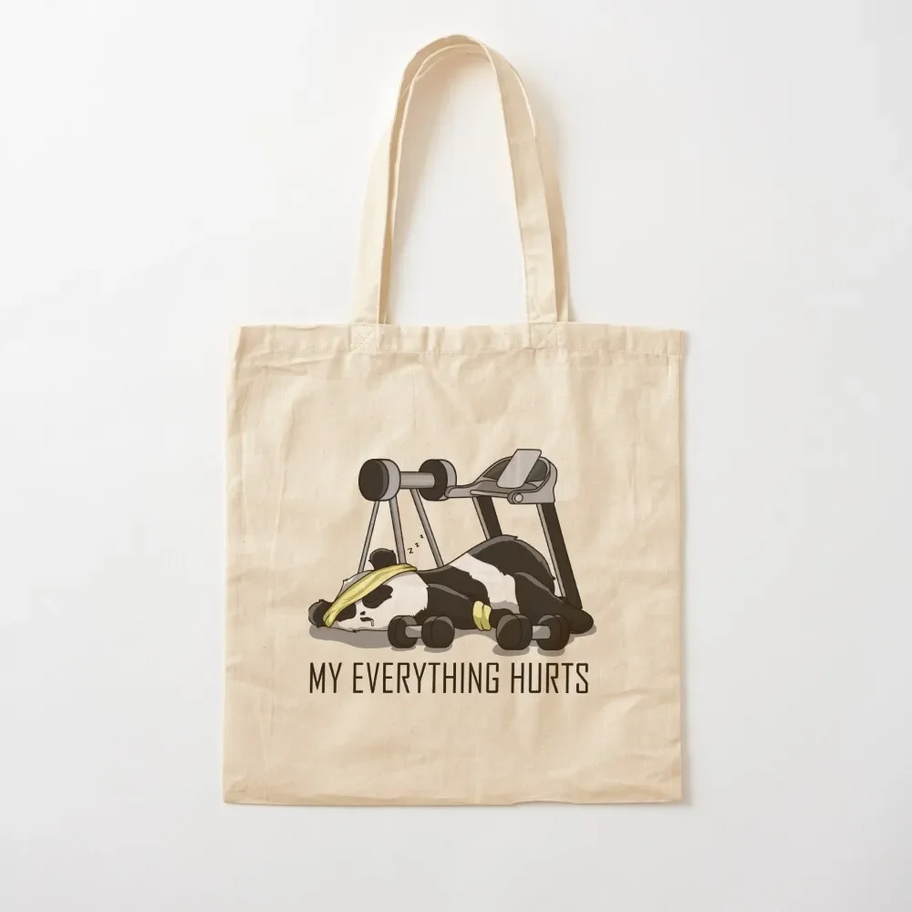 

Panda bear fitness sore cute gift Tote Bag Women's shopper personalized tote bag bags woman 2025 Tote Bag