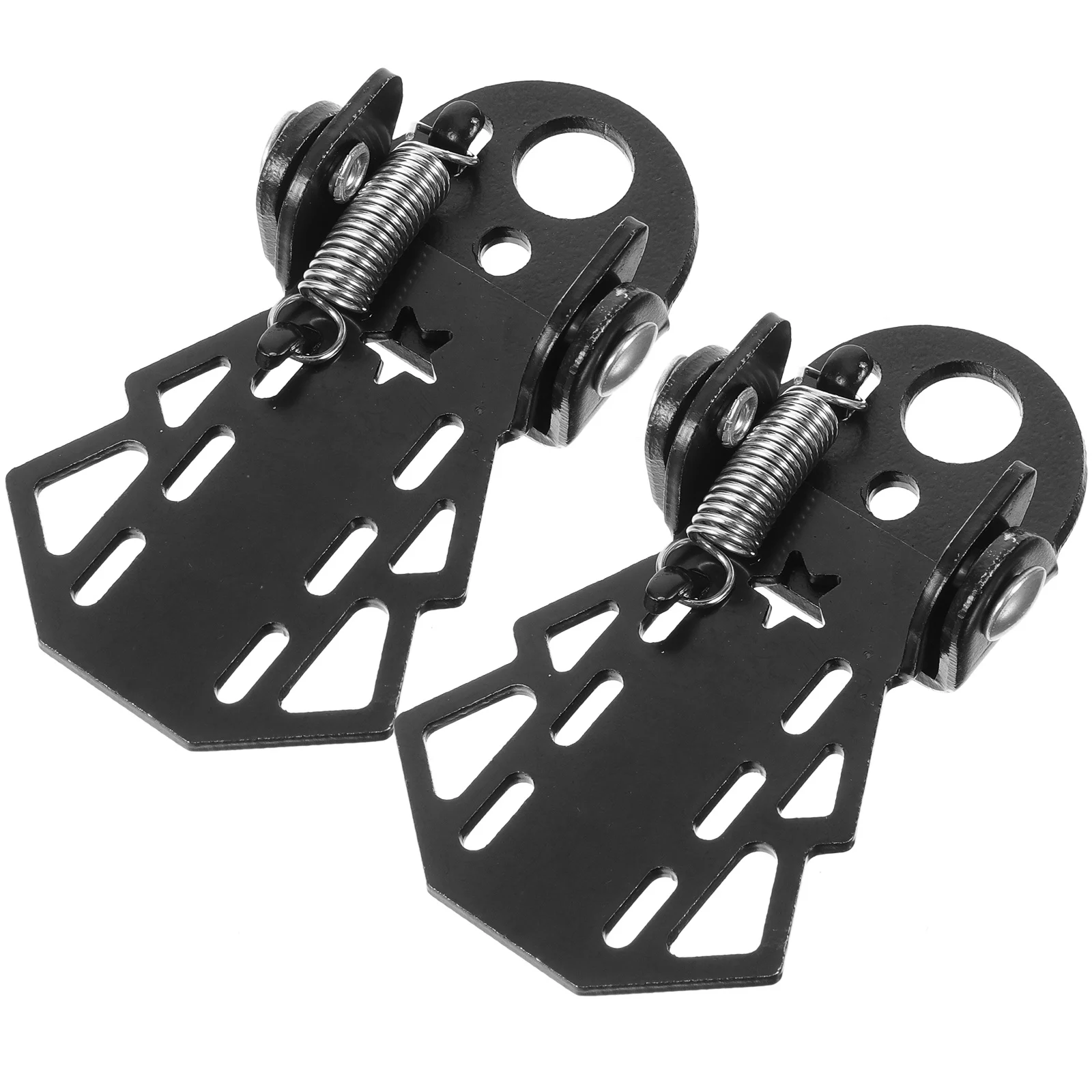 

2Pcs Bicycle Rear Pedals Folding Metal Non-Slip Rear Seat Footrest Pedals Compact Durable Bike Suitable for Mtb Road