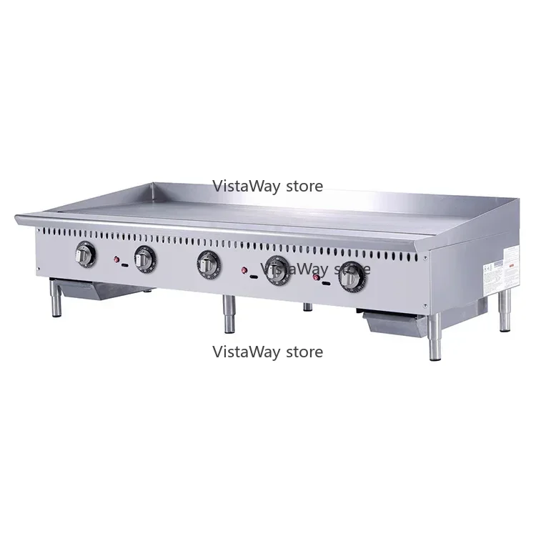 American style commercial kitchen equipment 60 inch grill thermostat control stove  cooker teppanyaki frying pan  griddle