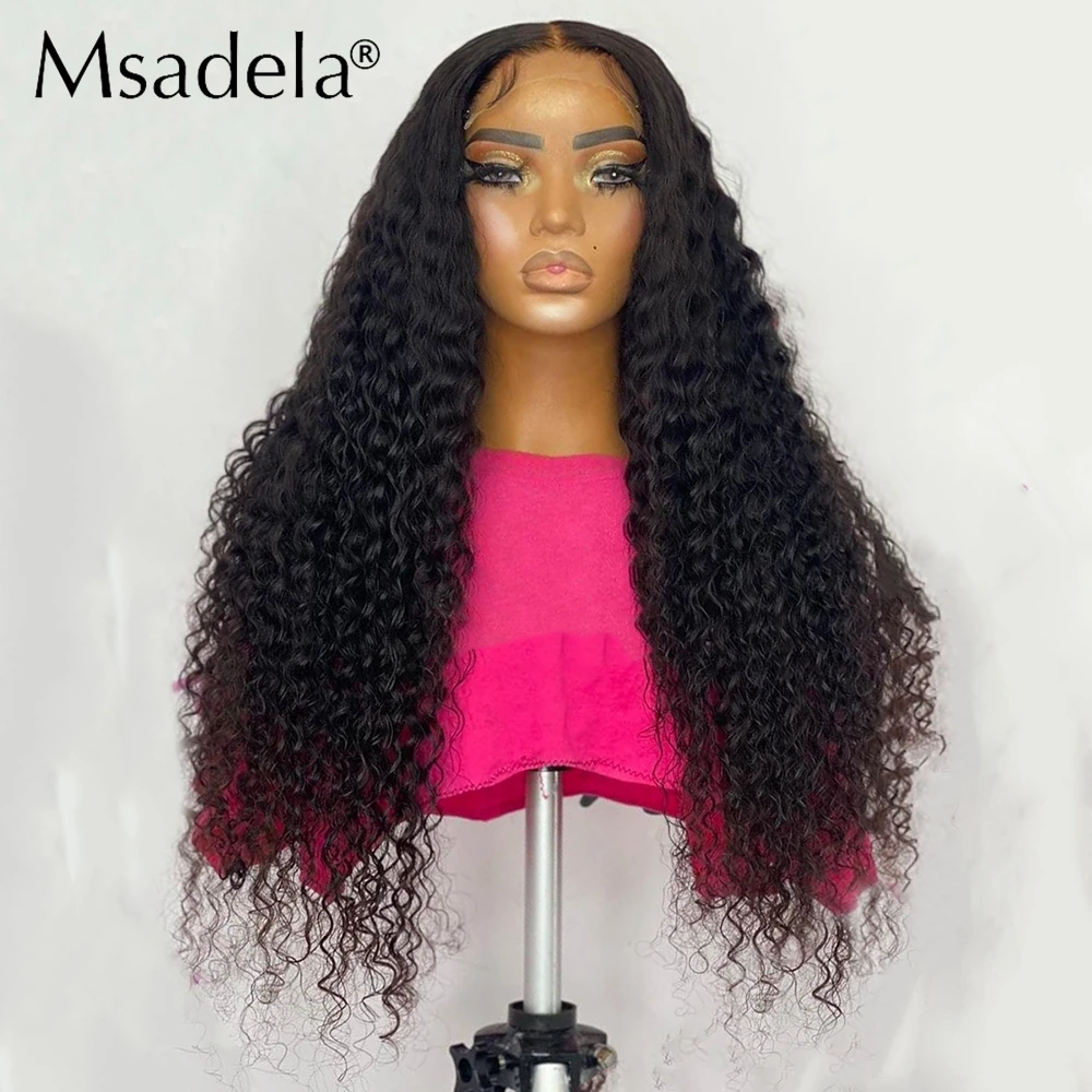 28inches Kinky Curly High Temperature Fiber 13X4 Lace Wig With Baby Hair Drag Queen Straight Synthetic Cosplay Wigs For Women