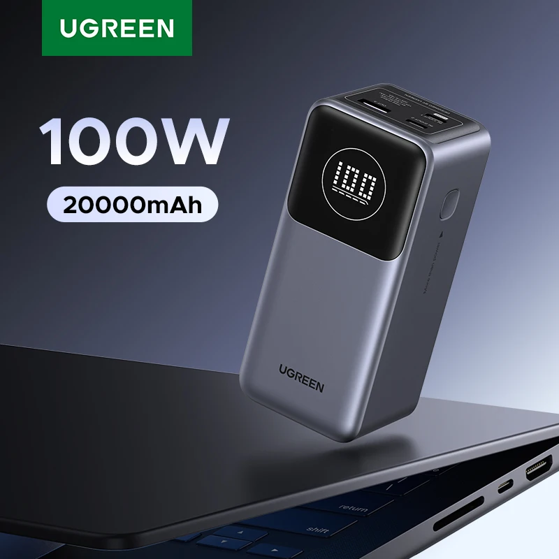🔋 UGREEN Nexode Mini 100W 12000mAh Power Bank 🔋