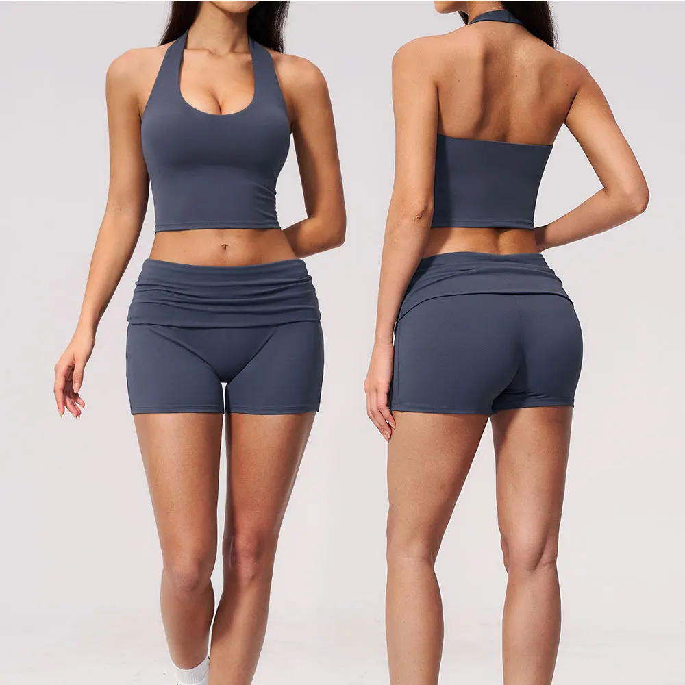 Women Butt Lifting Sports Set Shorts Gym Clothes Outfits Yoga Suit For Fitness Short and Underwear Training Workout Tracksuit