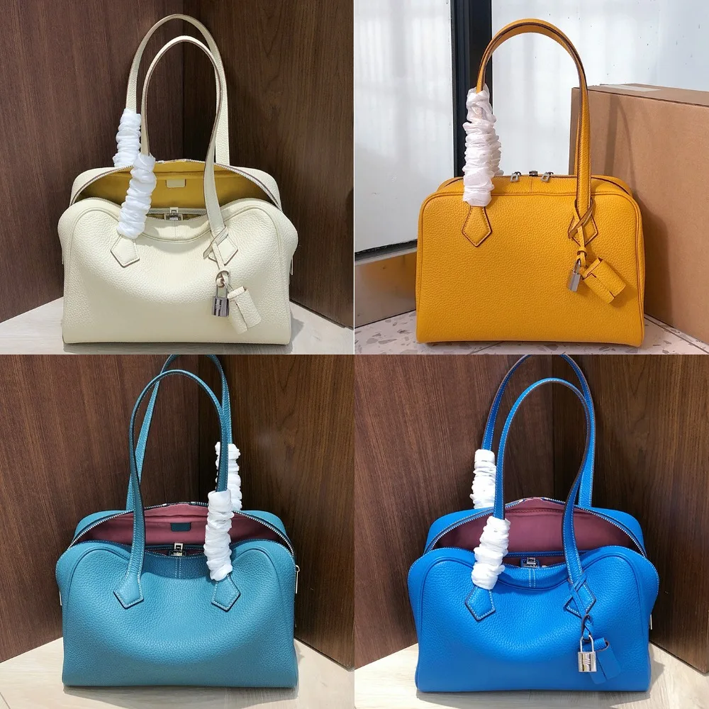 

New Boston Bag Tote Texture Unique Fashion Exquisite Versatile Premium Simple Commuter Large Capacity Armpit Classic Elegance