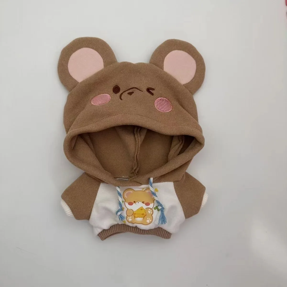 1 قطعة 20 سنتيمتر ملابس دمى أفخم الحيوان هوديي فستان الدمى اكسسوارات الجلوس حفلة تغيير فستان لعبة لتقوم بها بنفسك اللعب