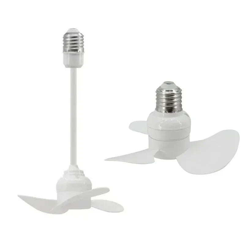 

14CM Indoor Ceiling Fan With E27 Screw Base Brushless Motor Compact Size Providing Quiet Efficient Air Movement Lamp Socket Fan