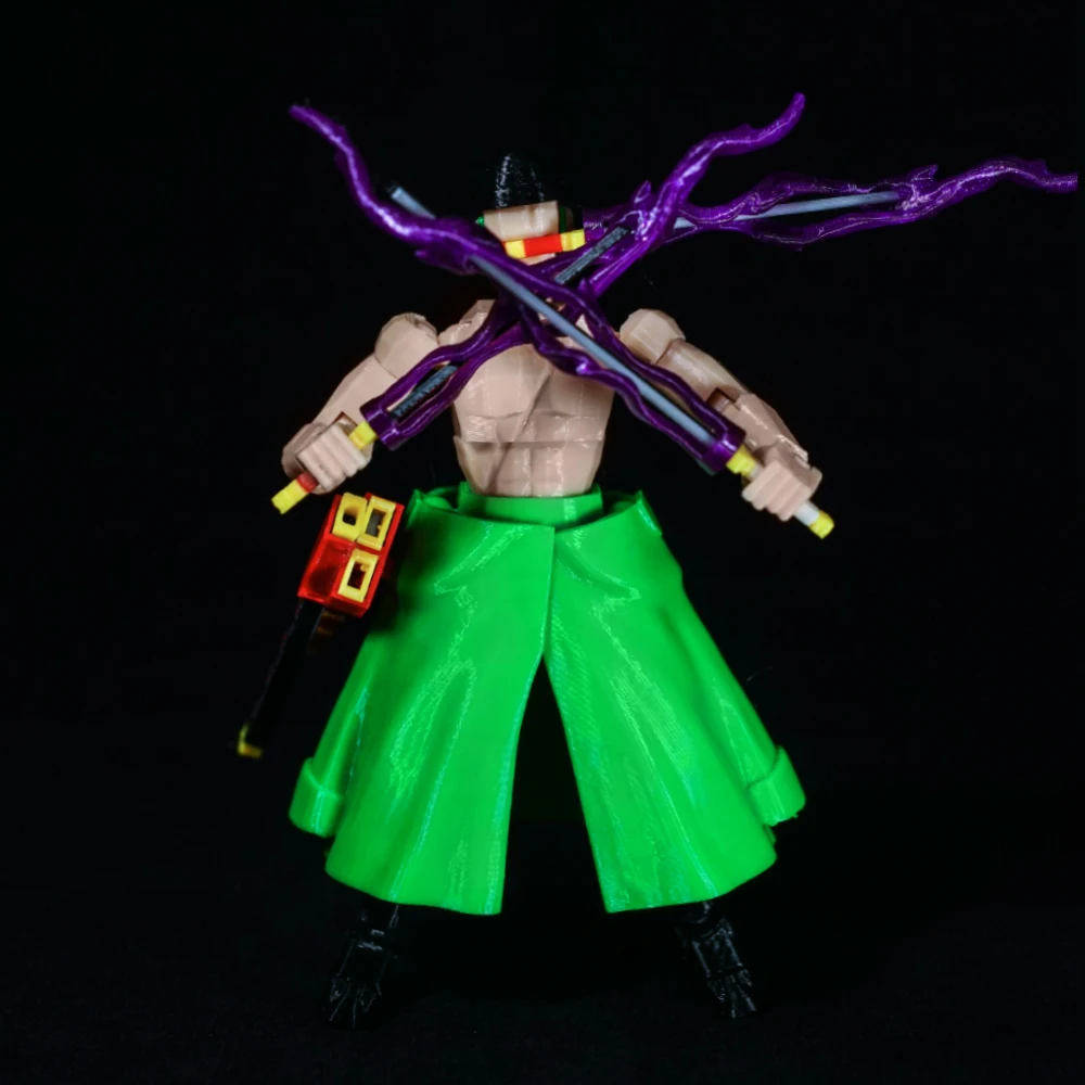 3D Printed ONE PIECE Roronoa Zoro Anime Multi-Jointed Shapeshift Toys Action Figures Mannequin Model Ornaments Gifts Toys