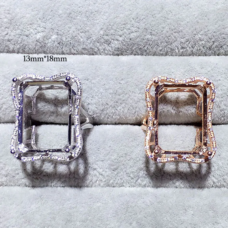 

Мужское и женское прямоугольное кольцо MeiBaPJ 13*18 дюймов из серебра 925 пробы