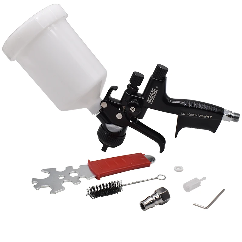 High Quality NEW HVLP 4000B Spray Gun Nozzle 1.3mm Air Spray Gun with 1.7mm Nozzle Kit Car Paint Gun For Car Painting