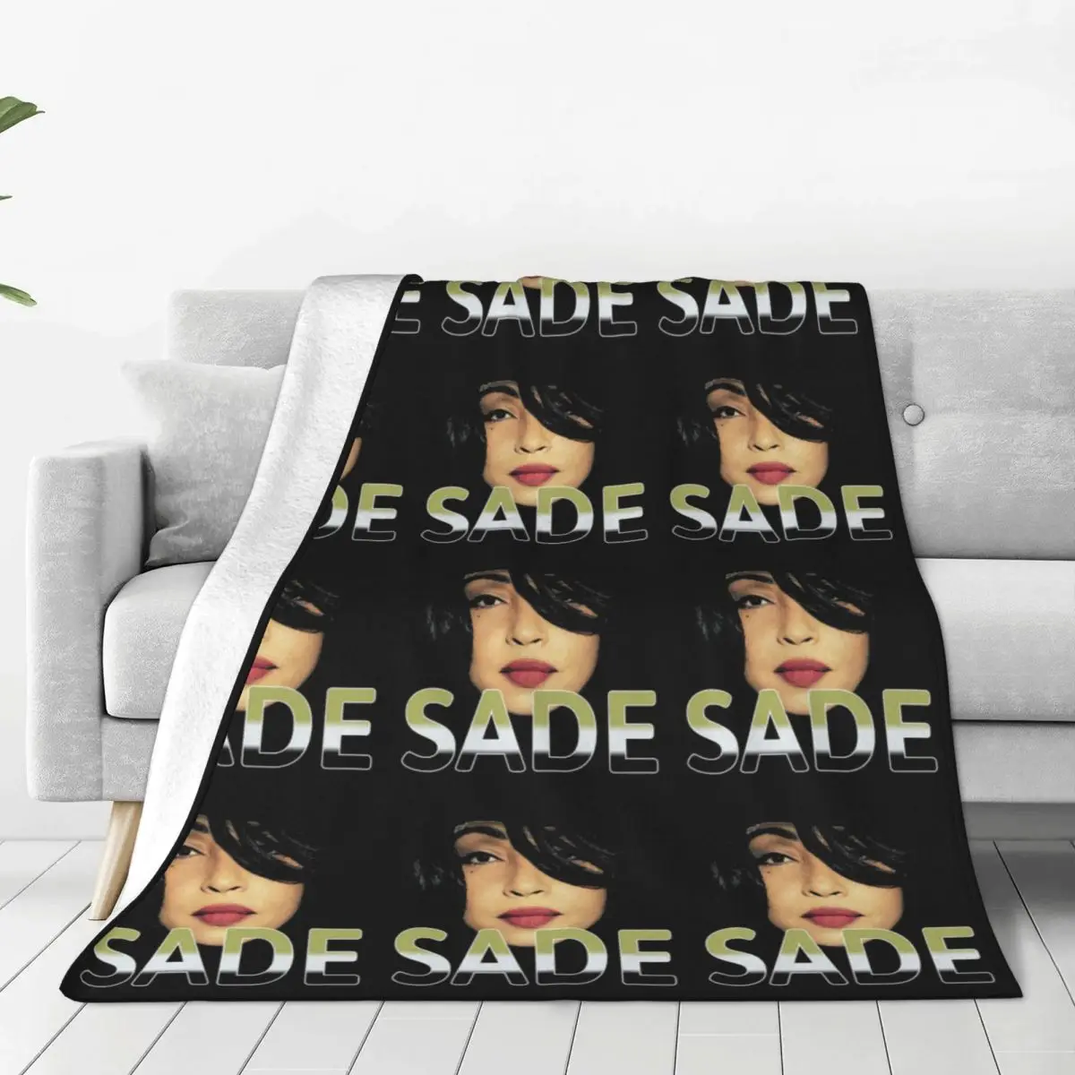 S-Sade Adu Lovers Rock Tour Blankets Fleece Spring Autumn Multi-function Thin Throw Blanket for Sofa Travel Plush Thin Quilt