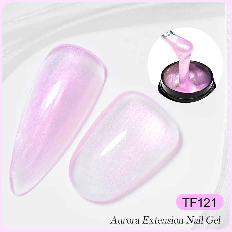6 Pz/set Aurora Estensione Unghie Gel Smalto Blu Rosa UV Builder Ombre Unghie Camouflage Estensione Rapida Gel Esteso Unghie Kit di Arte