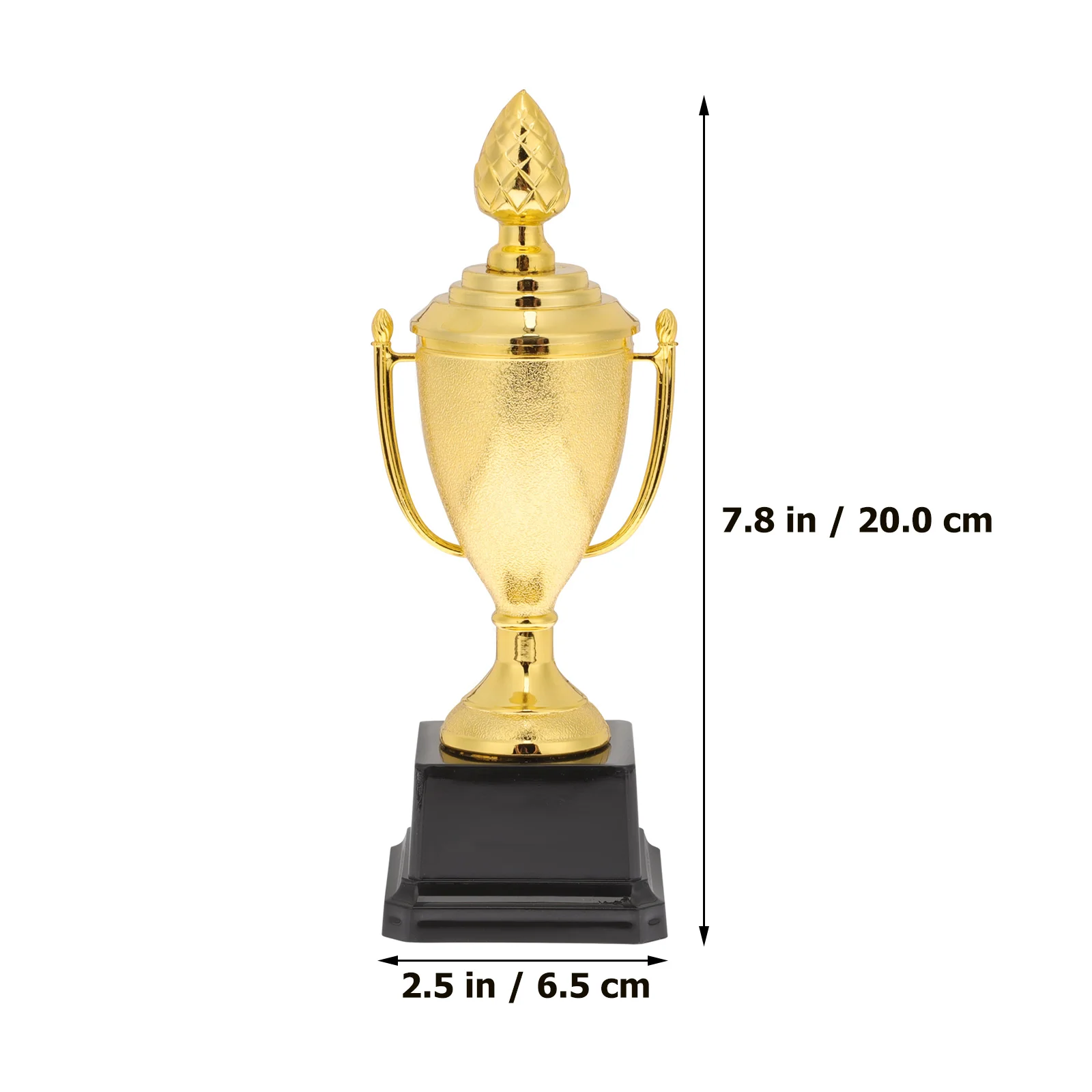 Trofeo de juego, premios de plástico para niños, trofeos dorados, copa de carrera, suministros de decoración de competición, regalos de juguete