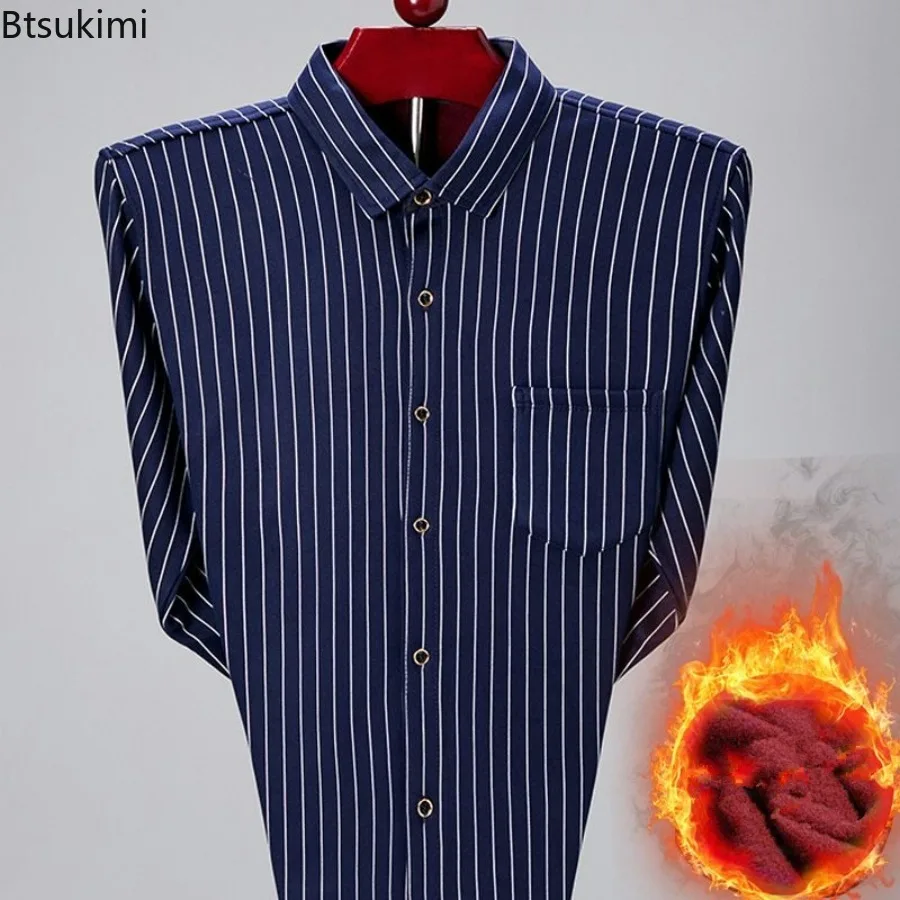 

2025 осень-зима, мужская модная теплая повседневная клетчатая рубашка с длинным рукавом, мужская флисовая и толстая теплая рубашка большого размера высокого качества