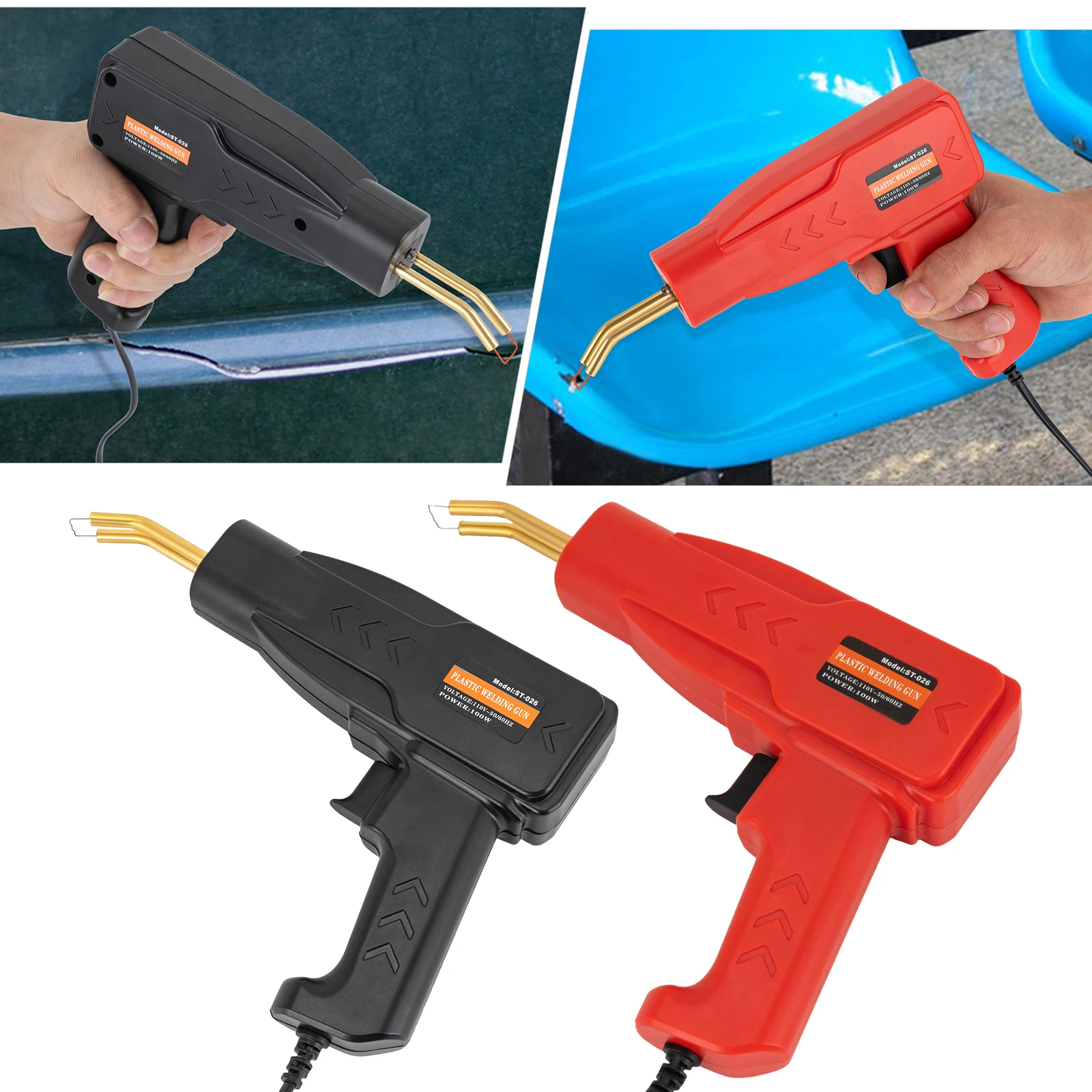 Car Bumper Repair Plastic Welding Set 110V 50/60Hz 100W Portable Plastic Welder Kit