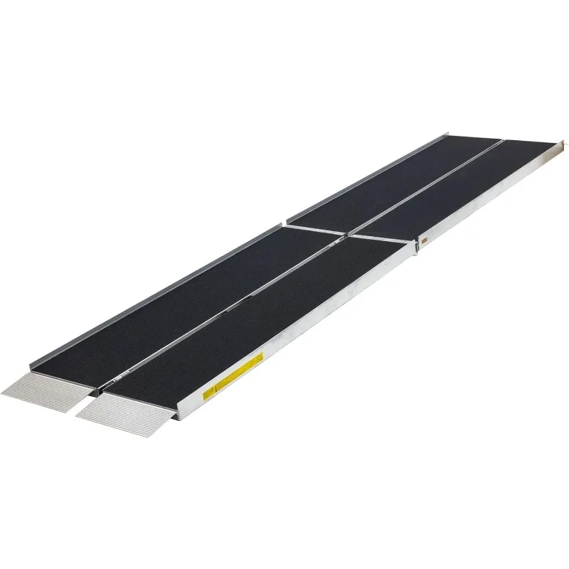 منحدر كرسي متحرك متعدد الطي من الألومنيوم مقاس 12 بوصة مع سطح معطف الحصباء -600 رطل. قدرة الوزن