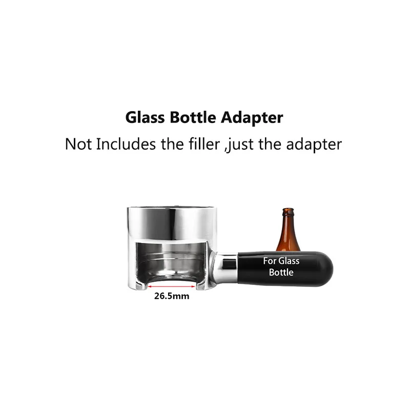 Beer Glass Bottle Filler Adapter,De-Foaming Beer Tap Adapter For 28mm PET Bottle,38mm PET Bottle,Swing Top Bottle Filing