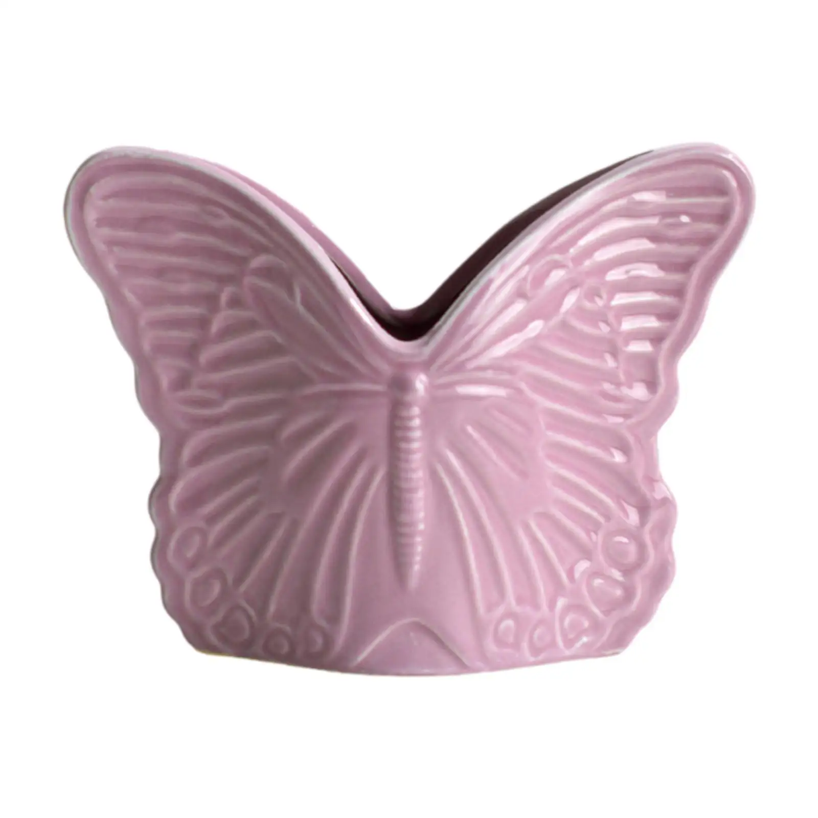 مزهرية على شكل فراشة، ترتيب الأزهار، مجموعة النحت، مزهرية زخرفية حرفية، مزهرية على الطاولة لخزانة الكتب، سطح المكتب المنزلي #2