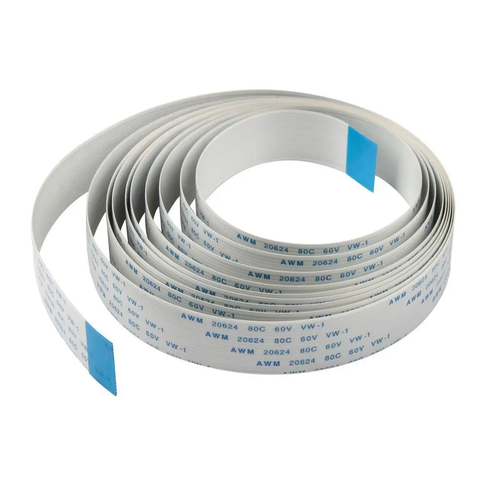 Cable plano de 2M, 1M, 50CM, 30CM para cámara Raspberry Pi 3, cinta FFC de 15 Pines, 0,5mm, para línea de cámara Raspberry Modelo B