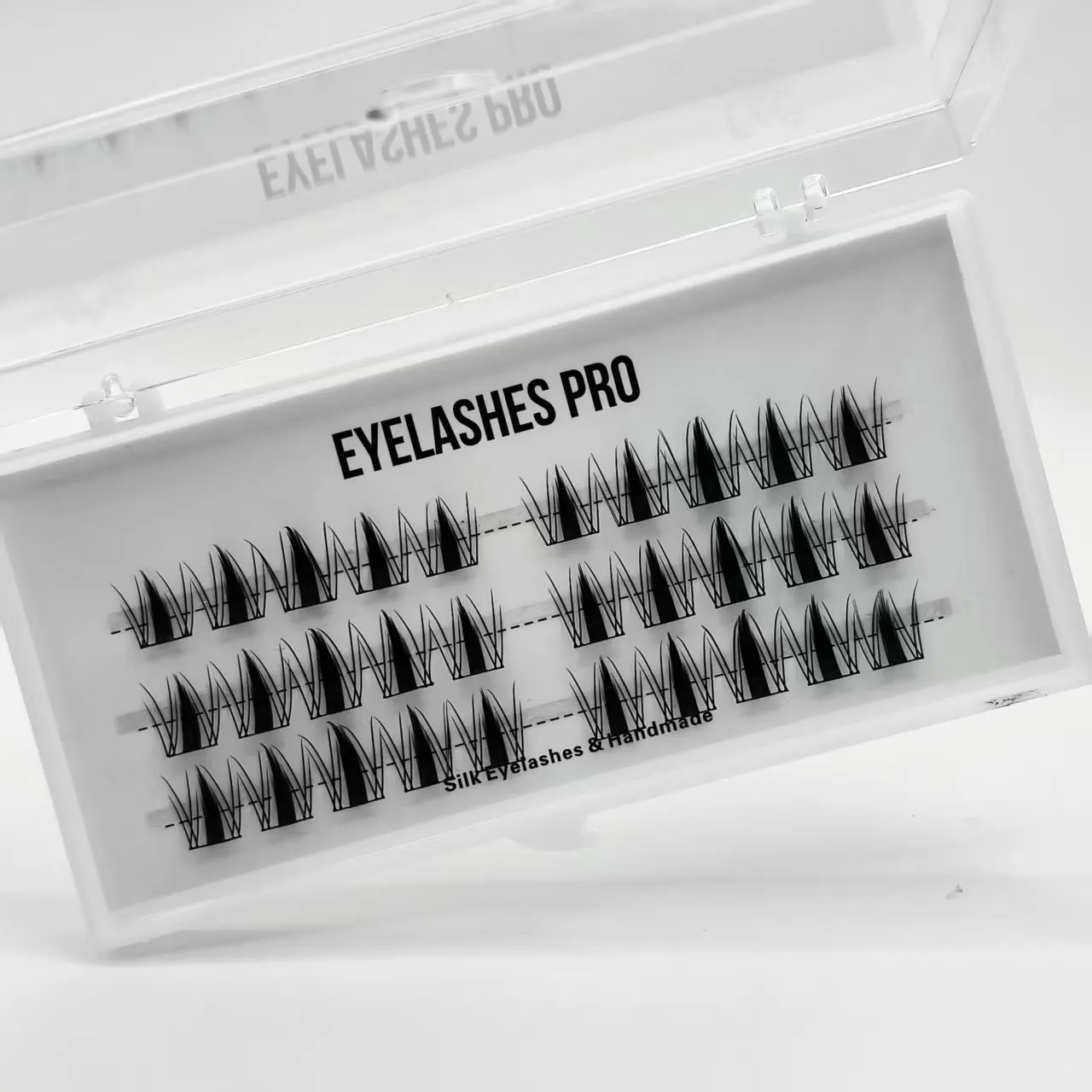 NMQFY DIY Hand Made Eyelash Extension Segmented Flase Lashes  Lash Bundles Soft Ribbon Strip Eyelashes Makeup Lashes NEW