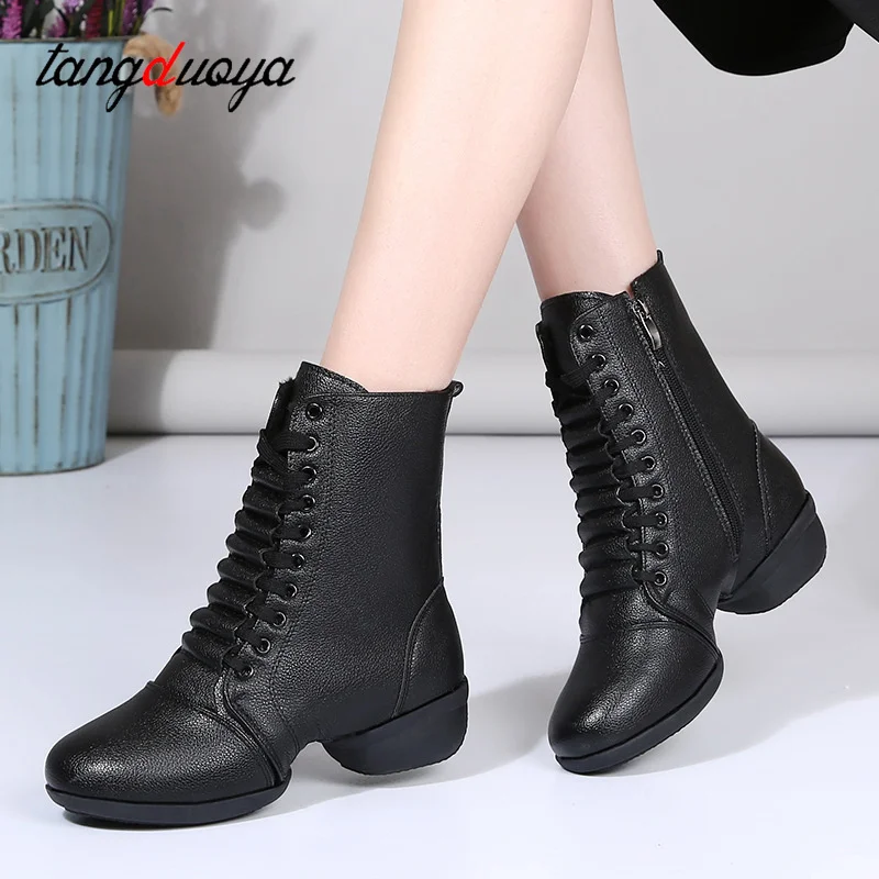 Dancing Boots Women Jazz Dance Shoes High Quality Soft Women\'s Ballroom Modern Dancing Shoes Ladies Dance Boots Sneakers