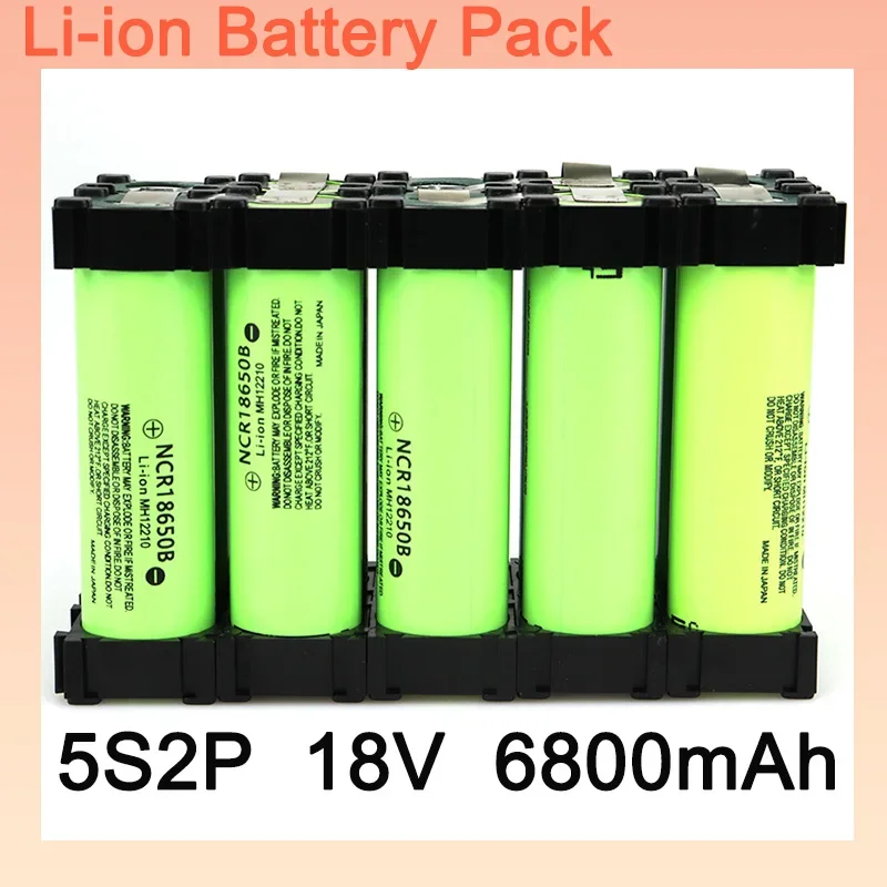 100% NEW NCR18650B Battery Pack 6800mAh 18V For Screwdriver Battery Welding Battery Pack