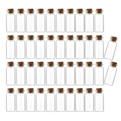 10/20/30ml Glass Bottles Cork Stoppers DIY Decoration Mini Glass Vials Cork Message Glass Bottle Vial Cork,Small Glass Bottles