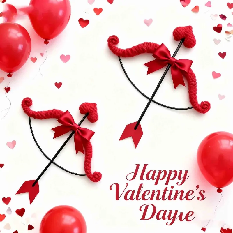 

Романтический подарок на День святого Валентина: сердце со стрелой и крыльями ангела, креативный декор для дома на годовщину, свадьбу, праздничное торжество