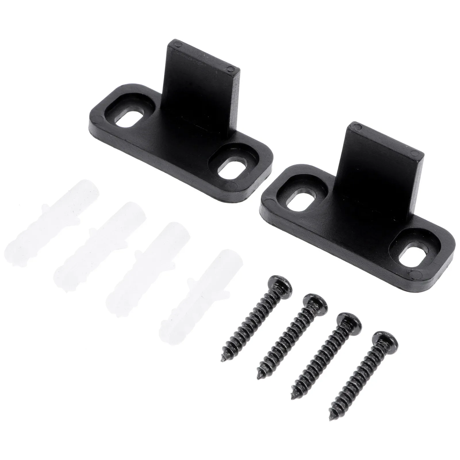 2Sets Floor Guides for Barn Doors Heavy Duty Slim Profile Sliding Closet Door Guide No Noise Minimal Impact Door Stopper