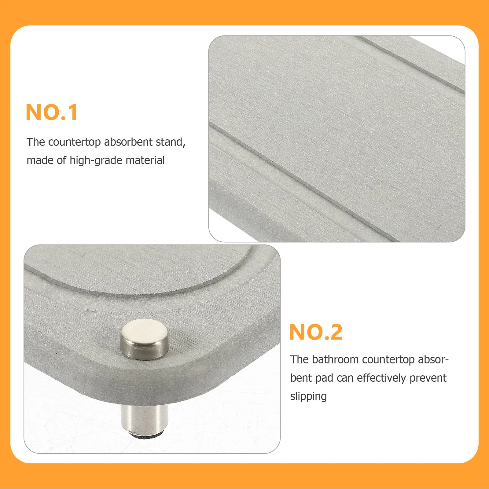

Diatomite Coaster Natural Absorbent Non-Slip Soap Holder Pad for Bathroom Sink Kitchen Countertop Drink Cup Mat