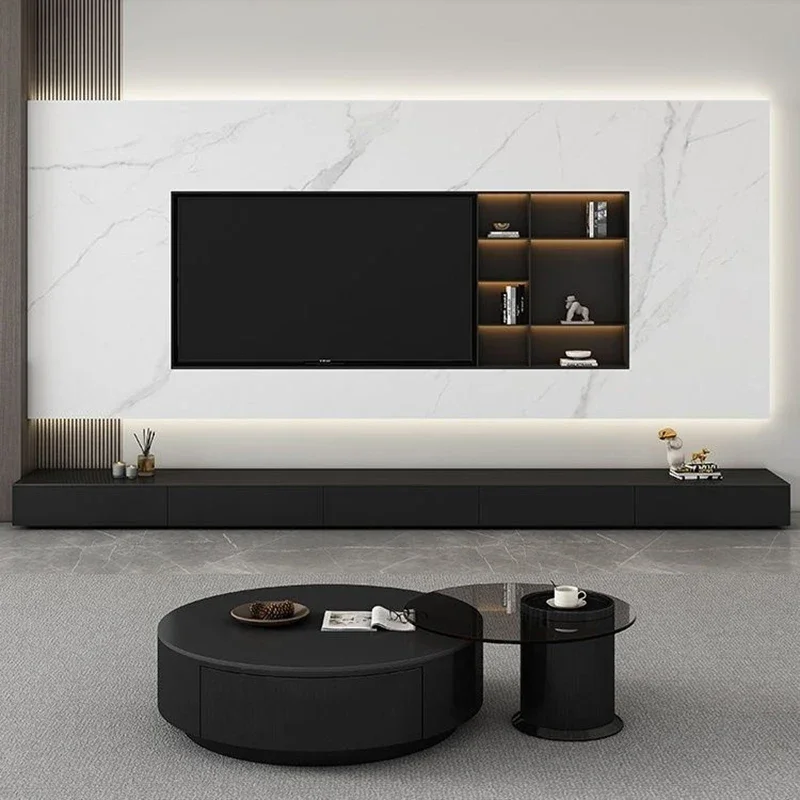 Luxury Tv Stand Mobile Living Room Decoration Aesthetic Furniture Cabinet Pedestal Meuble Tv Salon Rack Table Comfortable