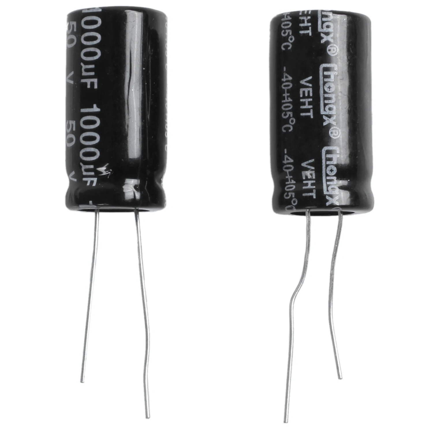 Radial electrolytic capacitor 50 V 1000 u F 105 C 25 x 13 mm - Black (2