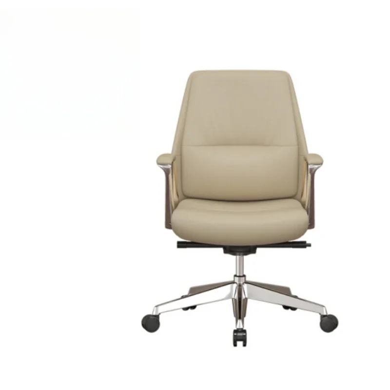 Modern Ergonomic Office Chair High Back Comfortable Computer Chair with Swivel and Durable Metal Base